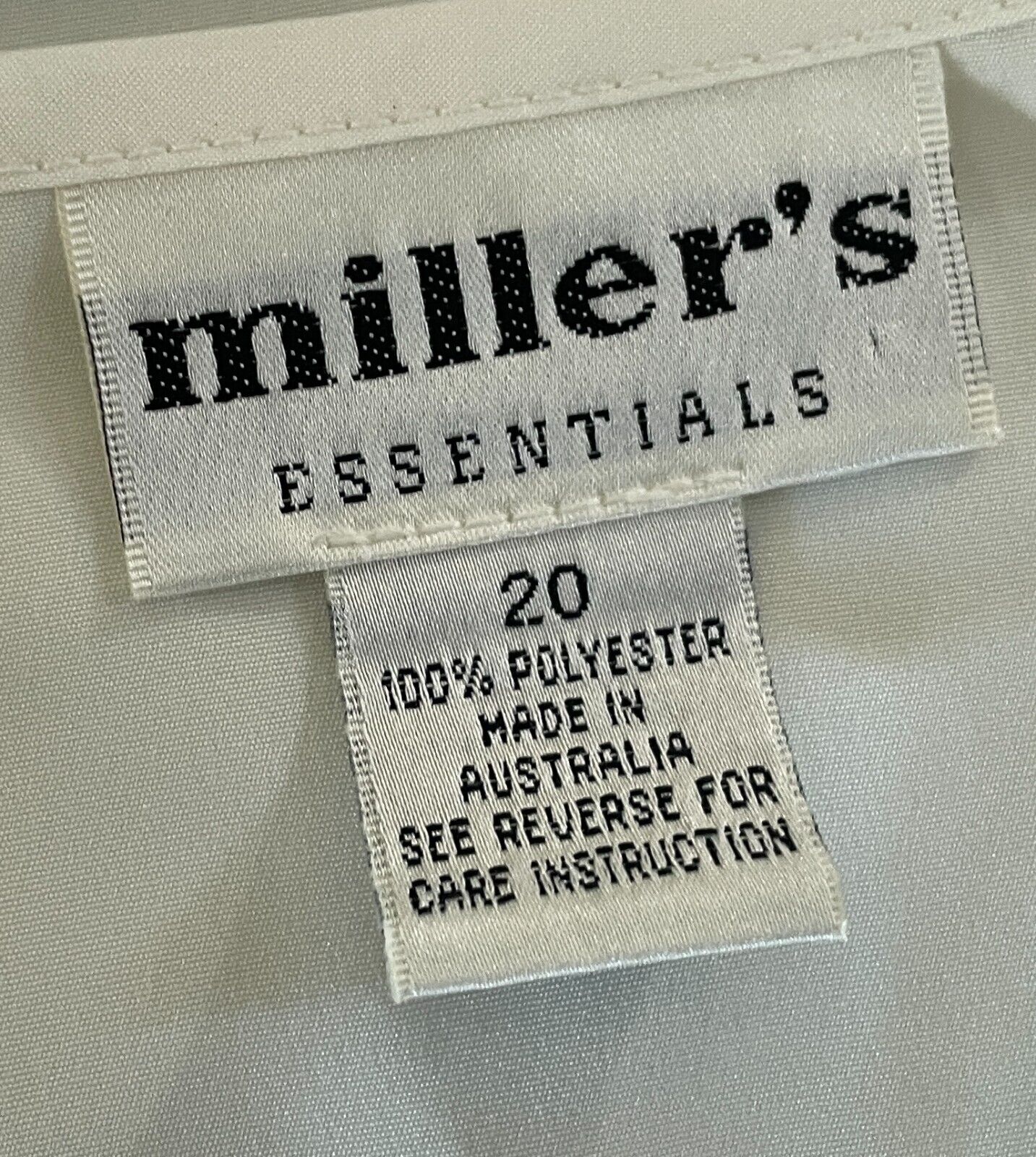 MILLERS Top Camisole Off White Sleeveless Round Neck Blouse Plus Size 20