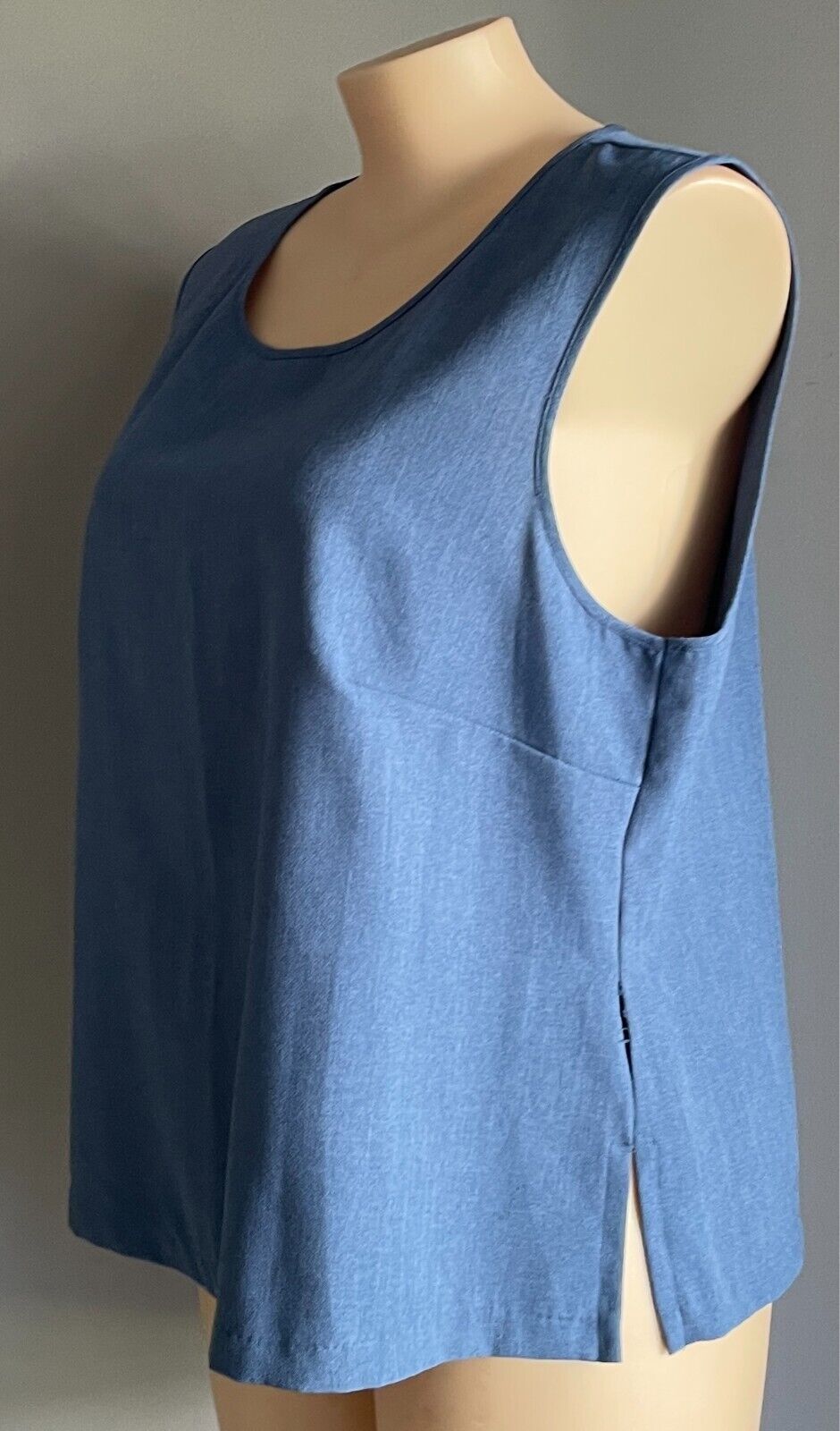 MILLERS Cami Top Blue Sleeveless Round Neck Blouse Tank Plus Size 20