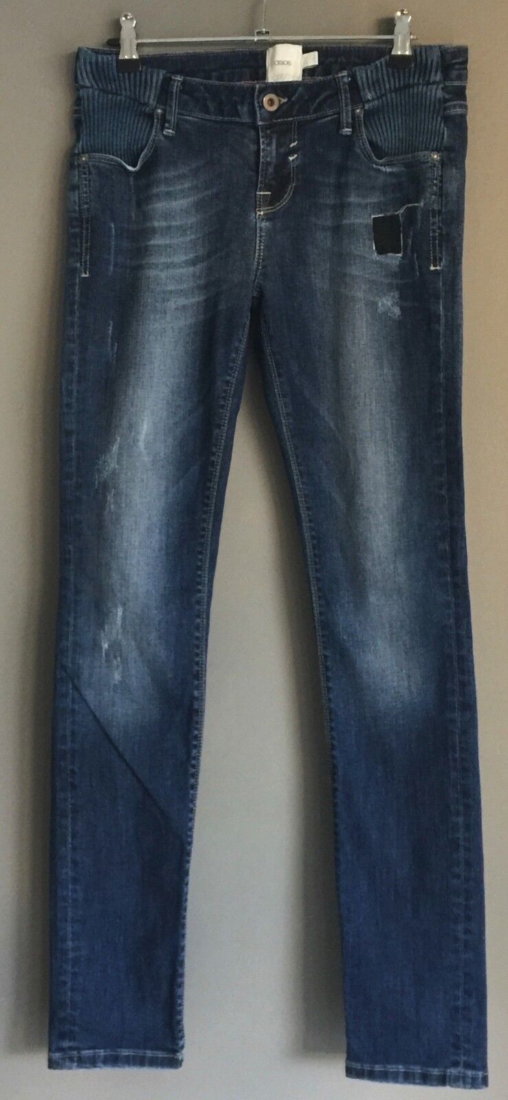 ASOS MATERNITY "Elgin" Distressed Skinny Leg Denim Jeans Ladies Size 8 NEW