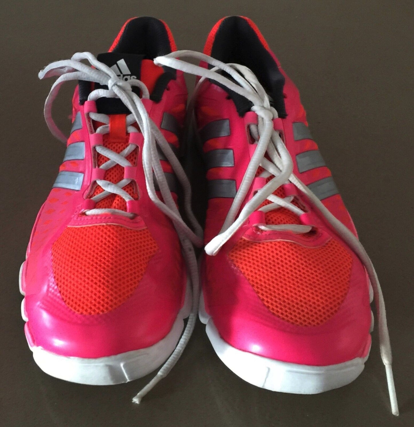 ADIDAS Sneakers Pink & Orange Trainers Runners Ladies Size US 8.5 UK 7 Shoes