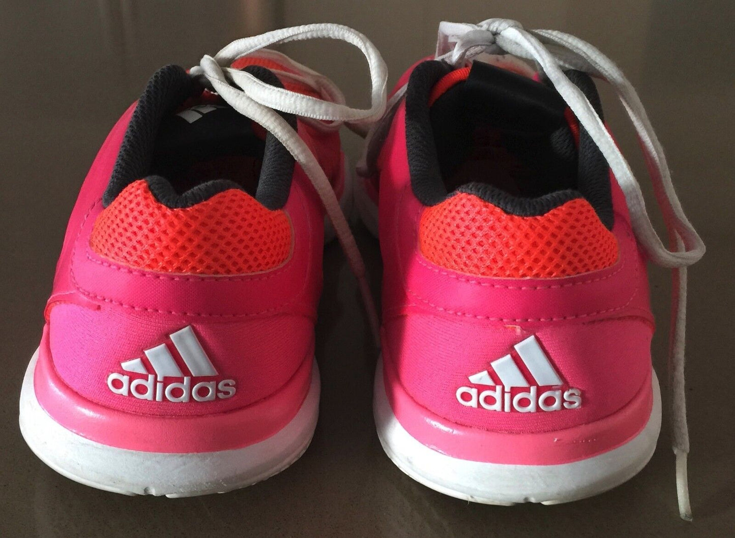 ADIDAS Sneakers Pink & Orange Trainers Runners Ladies Size US 8.5 UK 7 Shoes