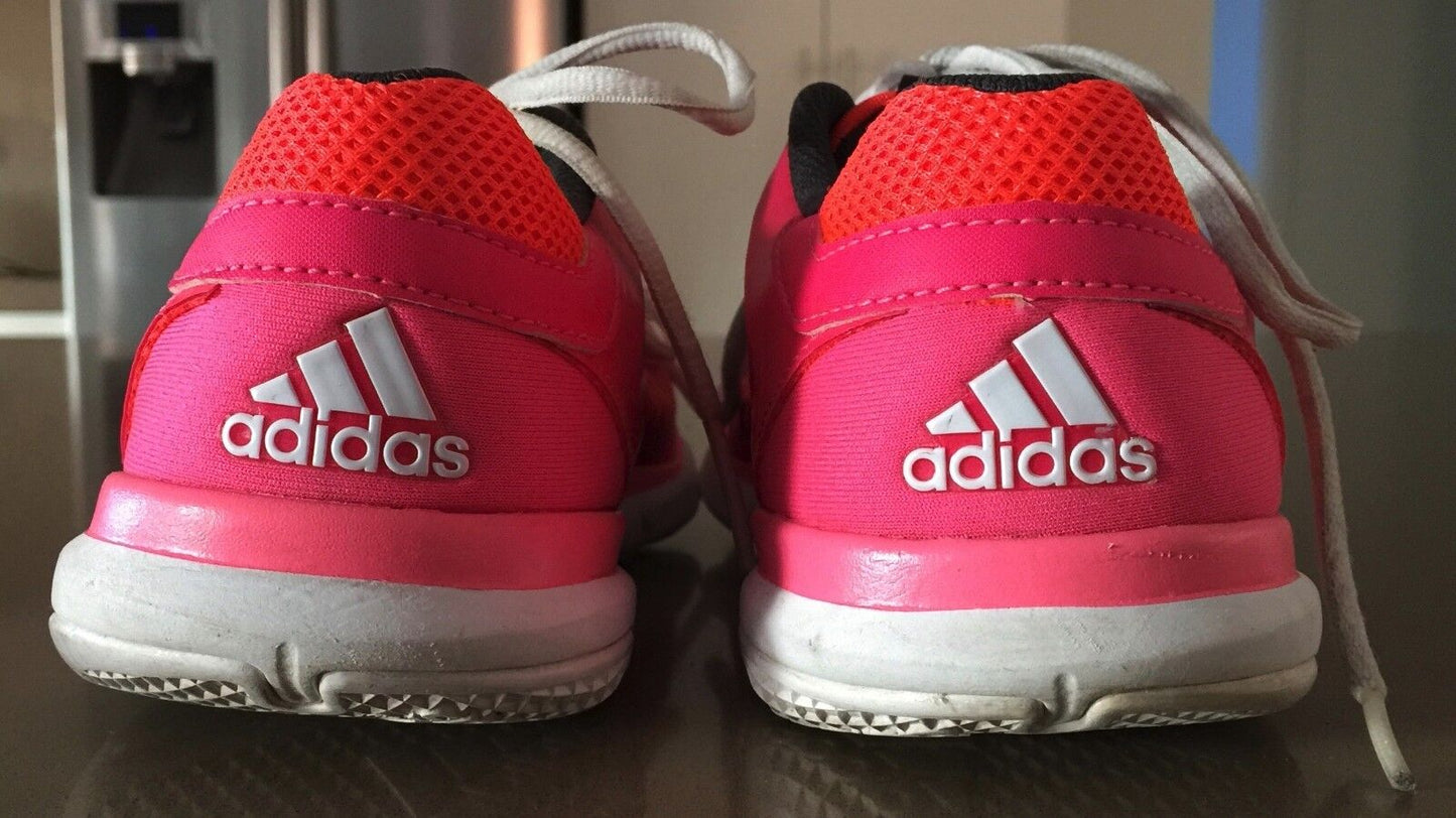 ADIDAS Sneakers Pink & Orange Trainers Runners Ladies Size US 8.5 UK 7 Shoes