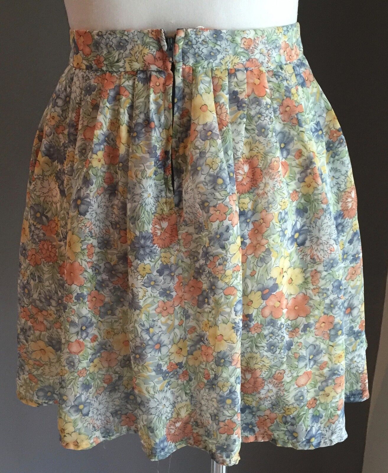 COTTON ON Skirt Floral Print Full Short Skirt Lightweight Summer Size M 8