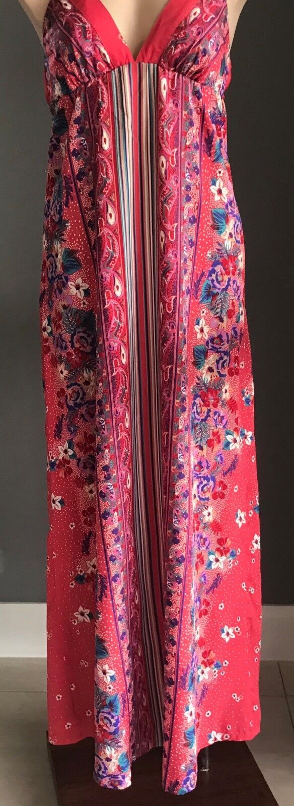 BILLABONG Pink White Blue Purple Halter Neck Ladies Size 8 10 NEW