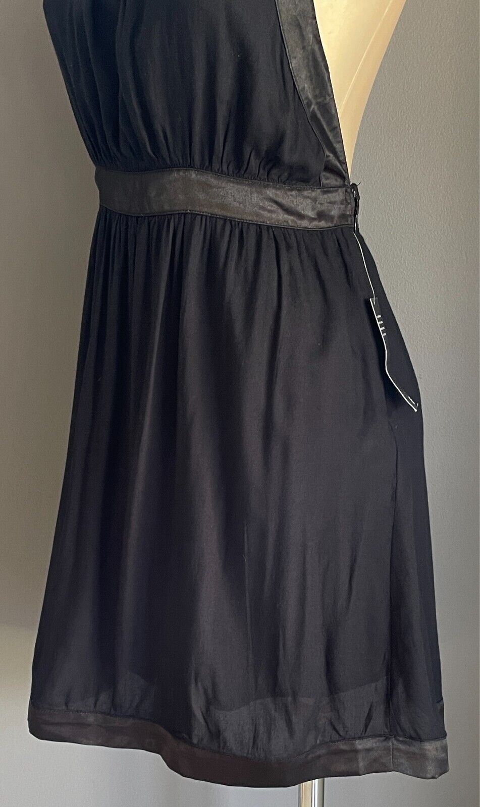 4TH AND BLEEKER for BILLABONG Halter Neck Dress Black Size S 10 Backless NEW