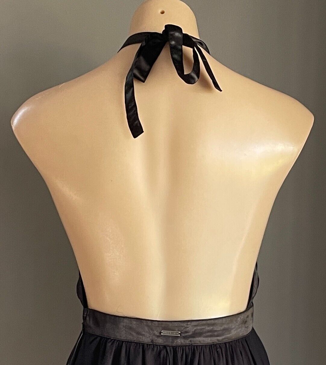 4TH AND BLEEKER for BILLABONG Halter Neck Dress Black Size S 10 Backless NEW