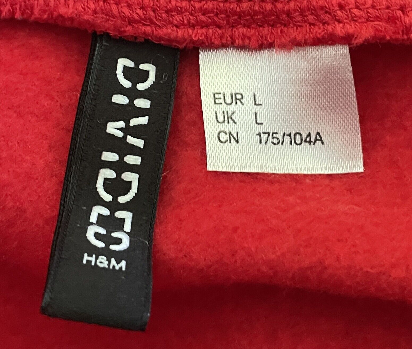 DIVIDED by H&M Louisiana USA Red Sweater Long Sleeve Crop Size EU L AU 14 16