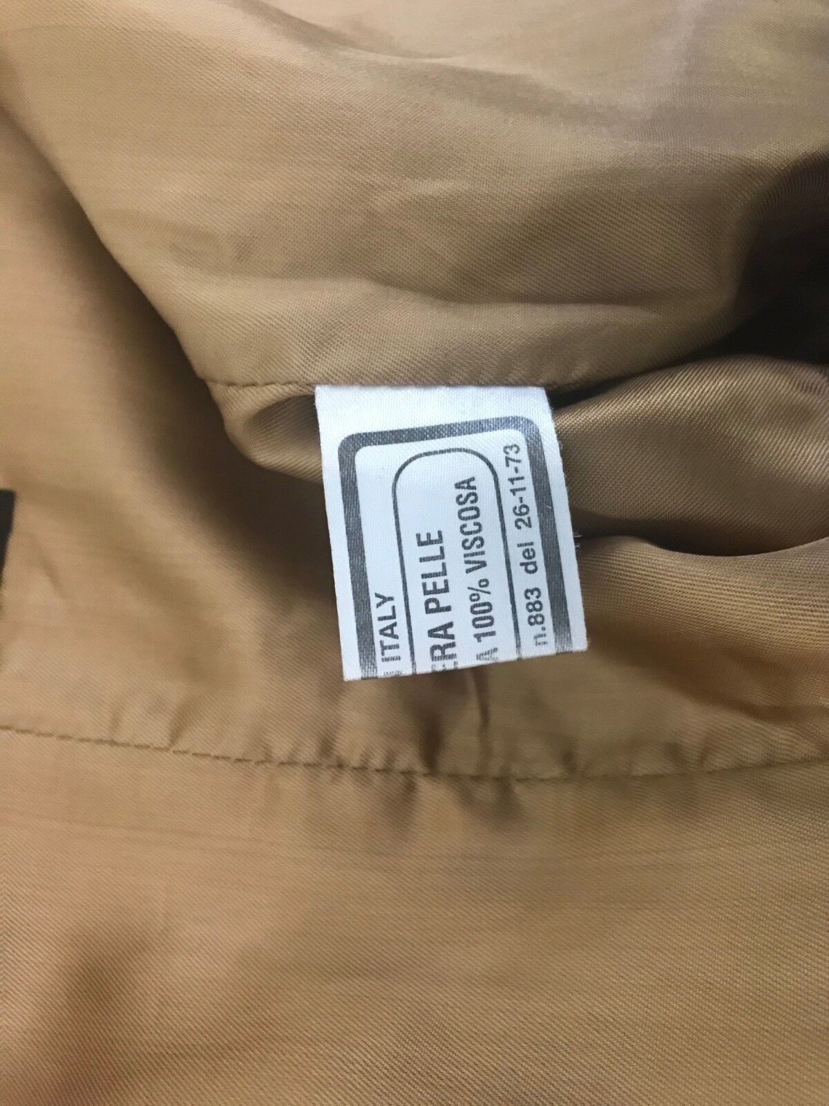 ATHOS Leather Jacket Tan Camel Colour Florence Italy Ladies Size EU 40 AU 10