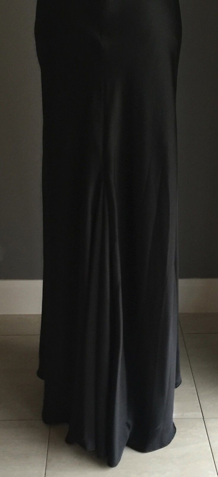 ANGELINE Gown Diamante Brooch Long Black Long Dress Plus Size 18 NEW Bombshell