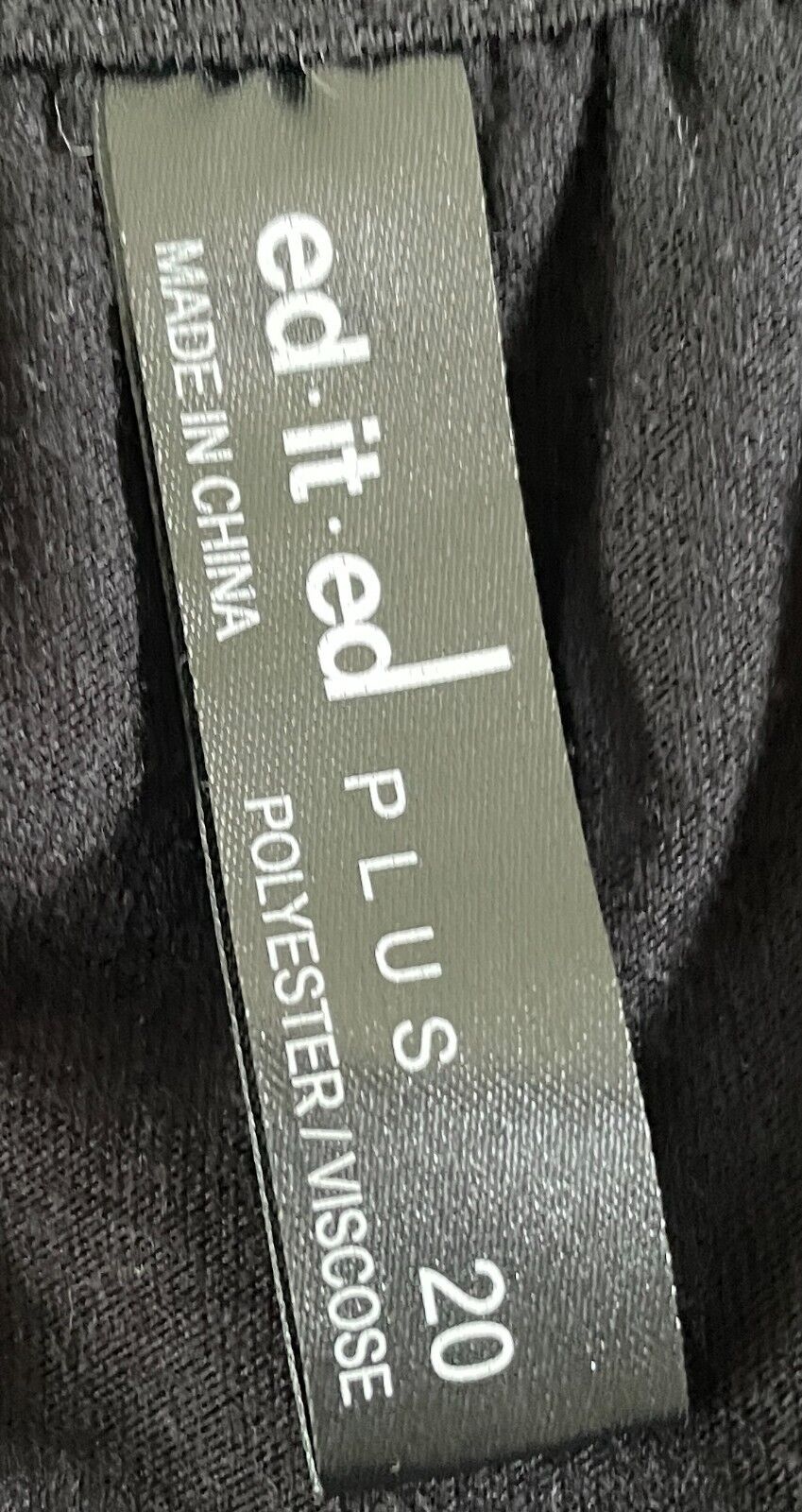 ED.IT.ED Black Cold Shoulder Lace Short Sleeve Mini Shift Dress Plus Size 20