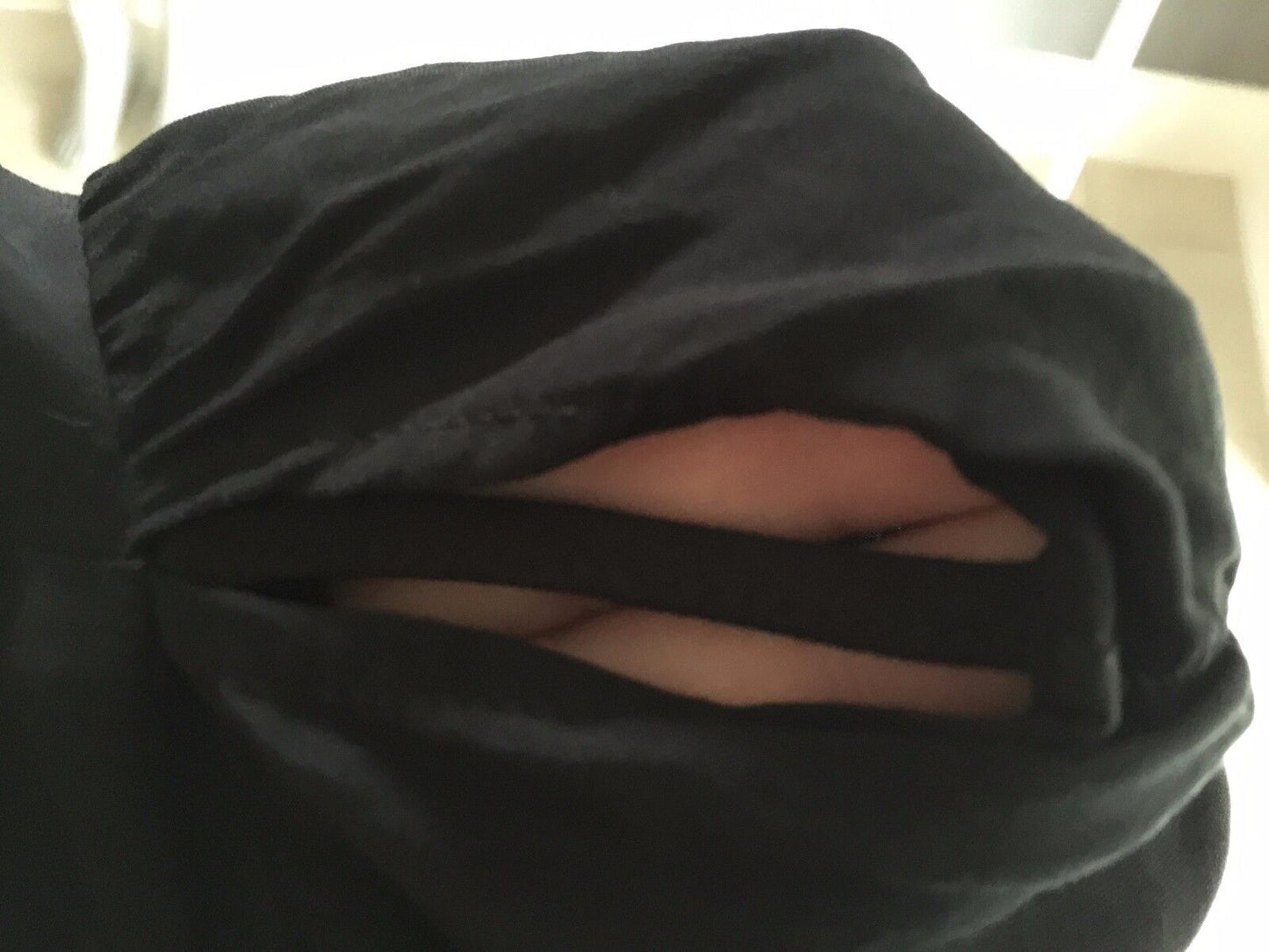 DOTTI Dress Black Short Sleeve Empire Waist Ladies Size 12 Flattering