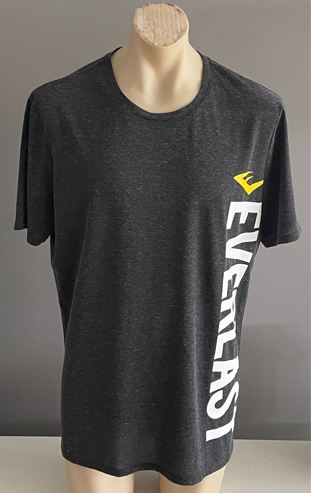 EVERLAST Charcoal Grey Marl Activewear Top/T-Shirt Short Sleeves Mens Size 2XL