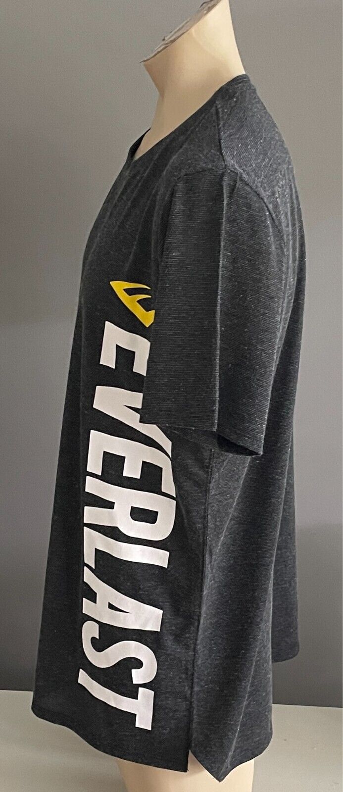 EVERLAST Charcoal Grey Marl Activewear Top/T-Shirt Short Sleeves Mens Size 2XL