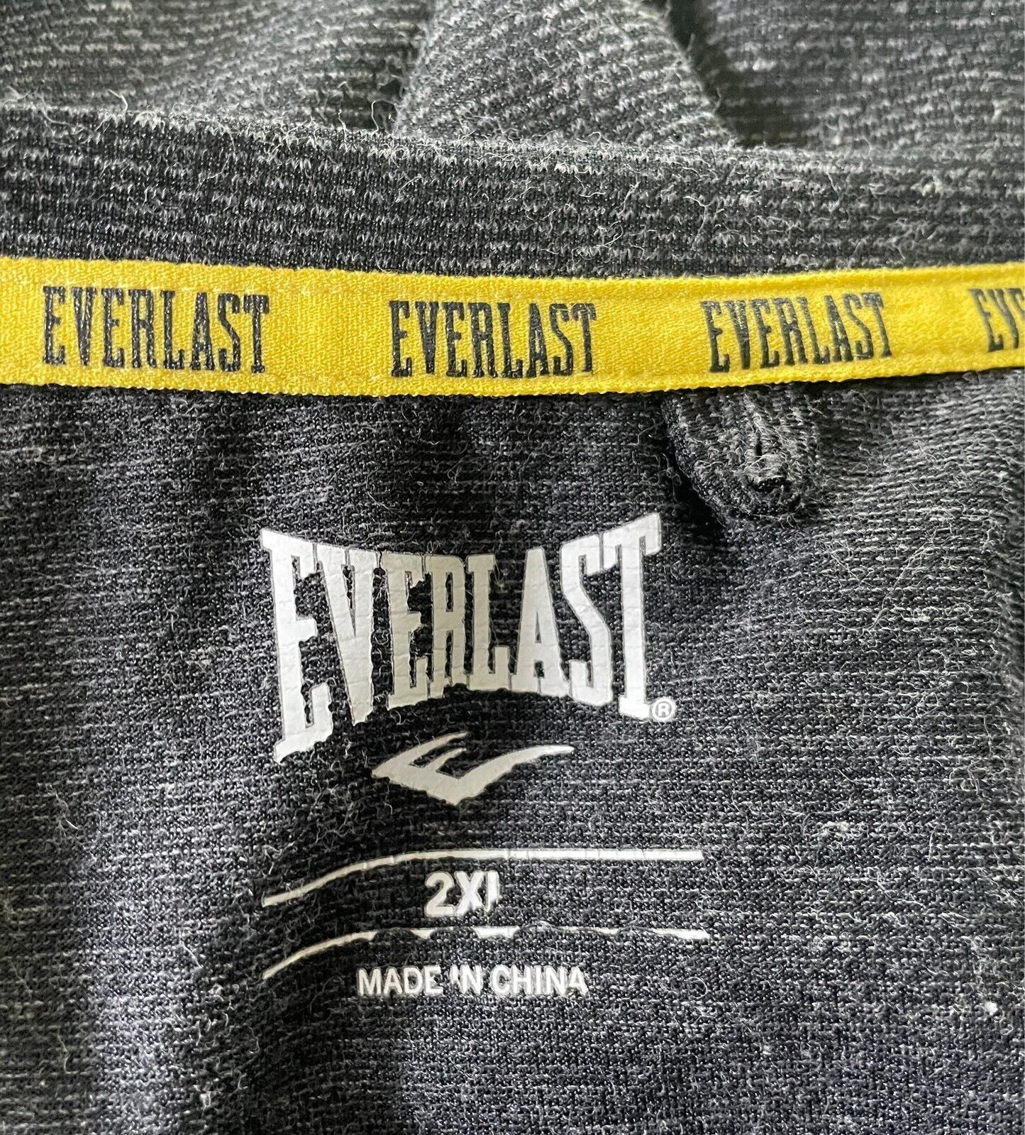 EVERLAST Charcoal Grey Marl Activewear Top/T-Shirt Short Sleeves Mens Size 2XL