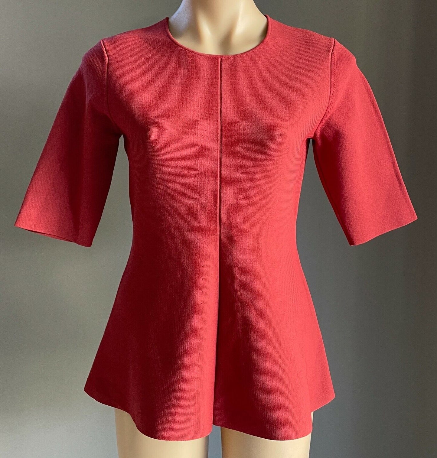 WITCHERY Top Dusty Rose Pink Short Sleeve Knit Sweater Ladies Size S 10 New