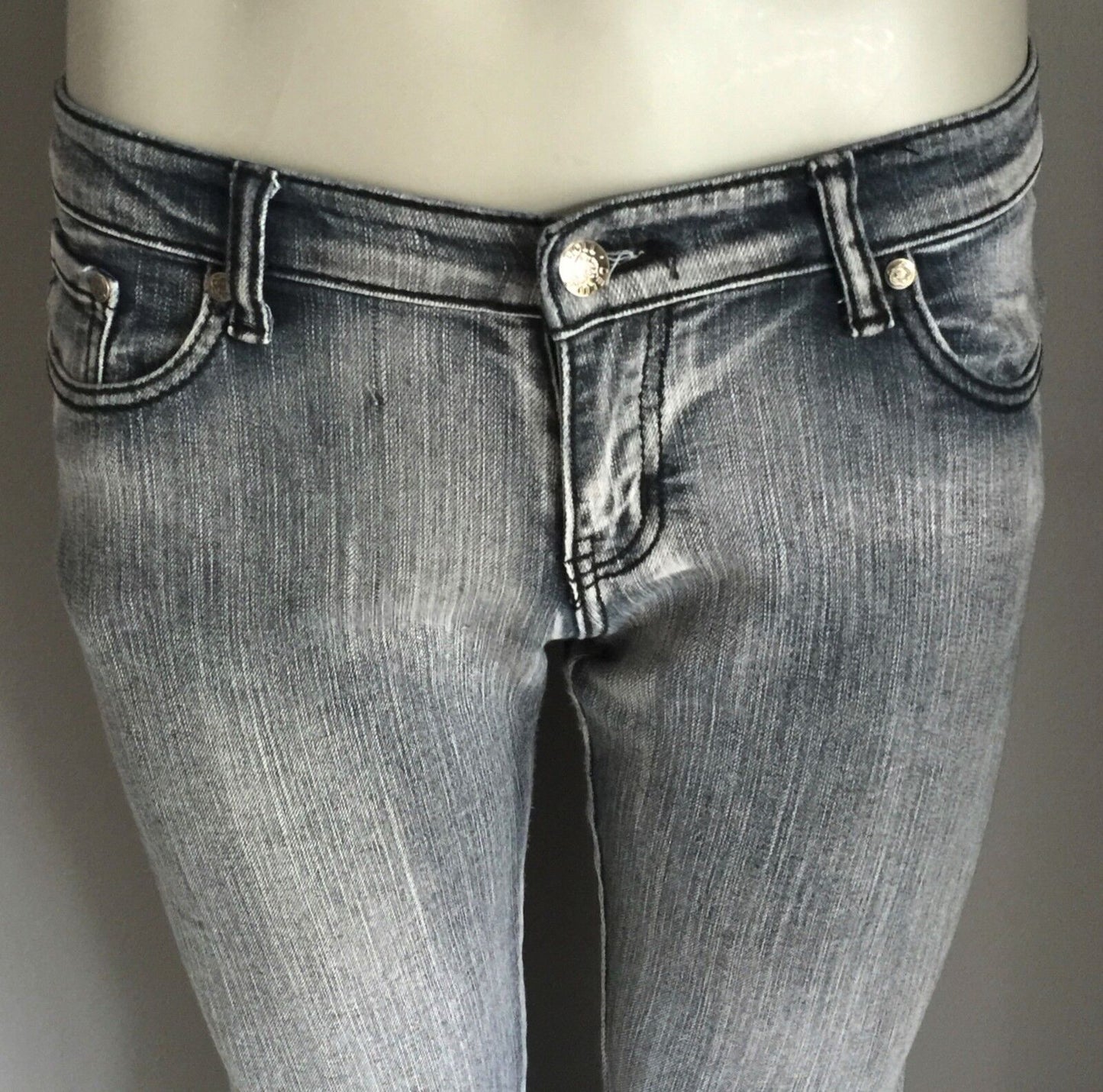 PURE HYPE Grey Wash Skinny Leg Denim Ladies Size 12 Jeans