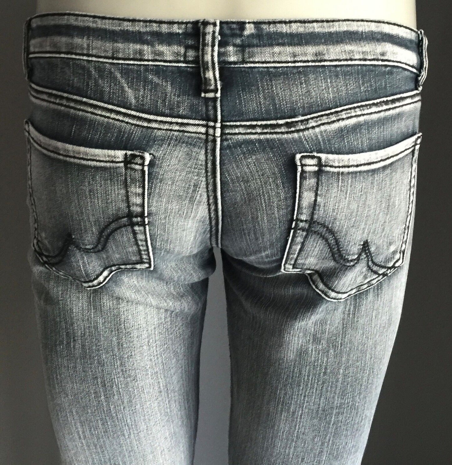 PURE HYPE Grey Wash Skinny Leg Denim Ladies Size 12 Jeans