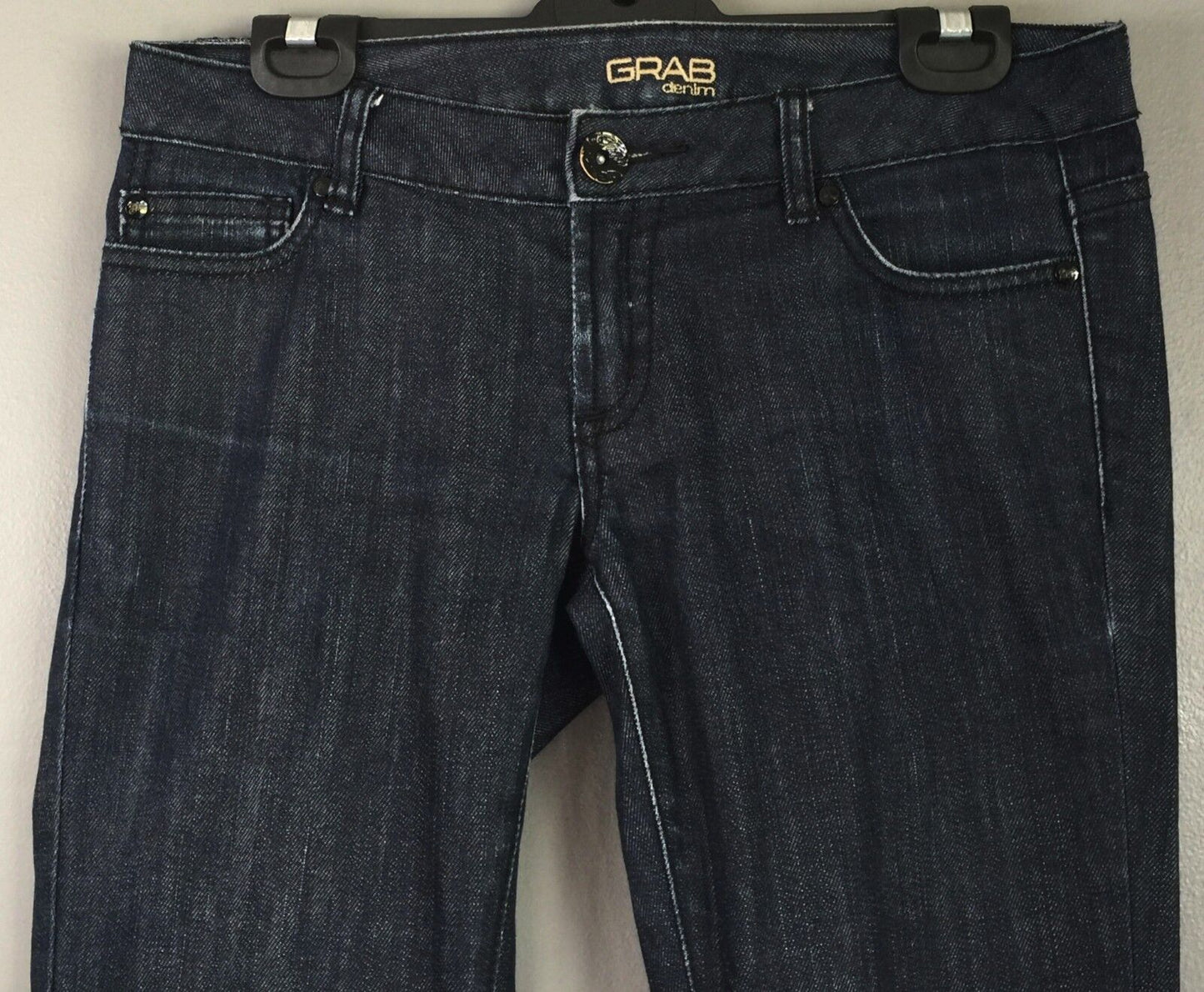 GRAB DENIM Jeans "Darwin Low Rise Skinny" Blue Denim Ladies 28cm Size 10 Jeans