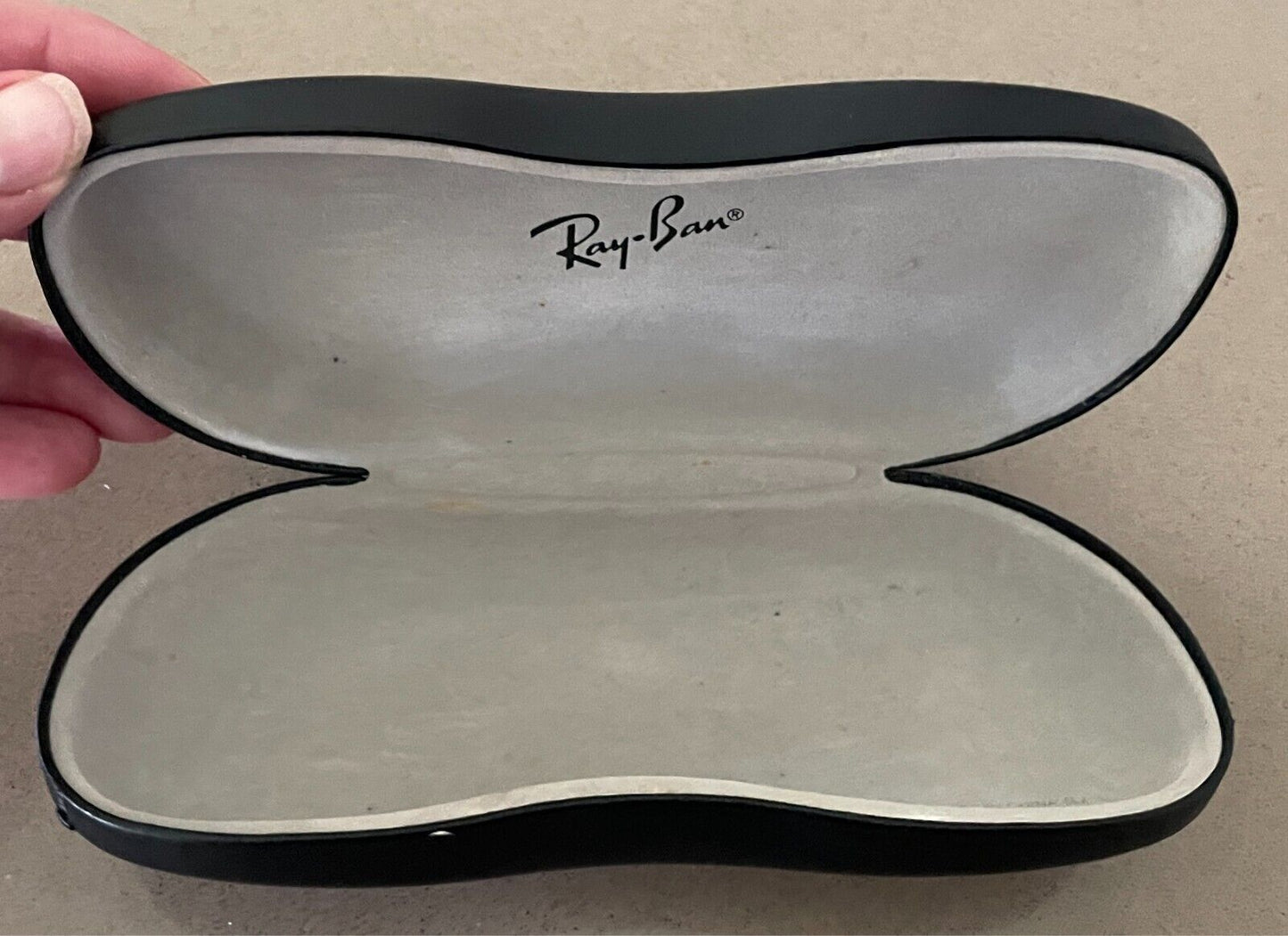 RAY- BAN Glass Case Black Sunglass Glasses Spectacles Hard Cover ONLY