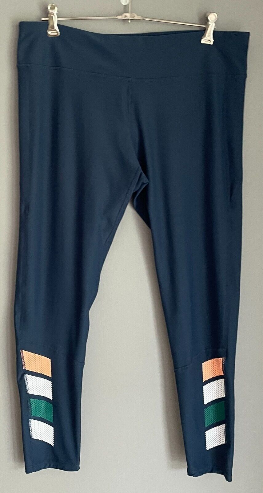 ACTIVE & CO Leggings Blue Long Athletic Gym Sports Yoga Sz 20 Activewear Pants