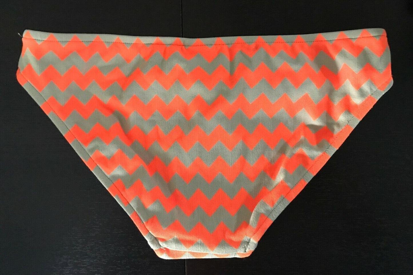SEAFOLLY Bikini Bottoms Fluoro Orange Mod Club Zig Zag Pants ONLY Size 10 NEW