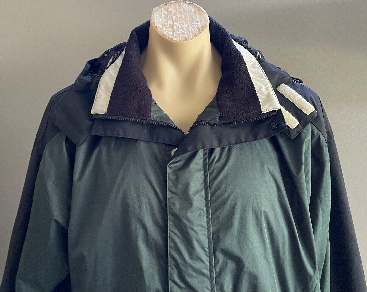 BLIZZARD Green Black Grey Waterproof Windproof Jacket Hood Mens Size XL Outdoors