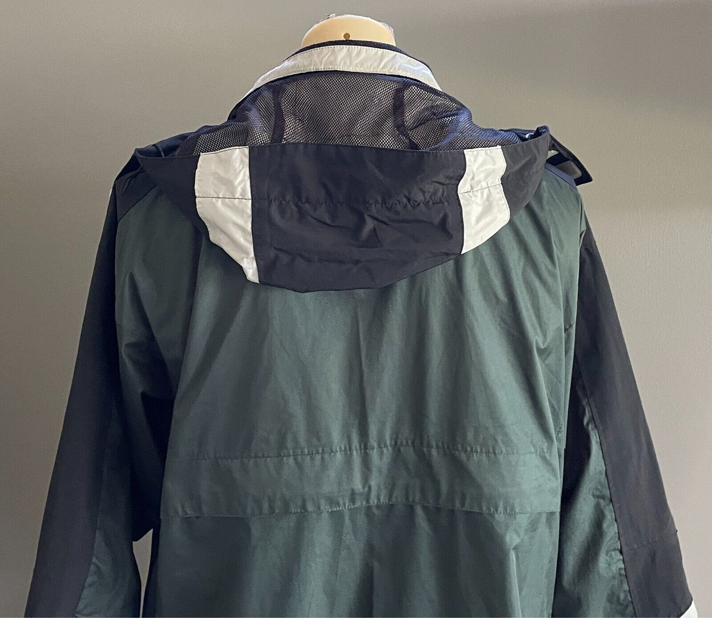 BLIZZARD Green Black Grey Waterproof Windproof Jacket Hood Mens Size XL Outdoors