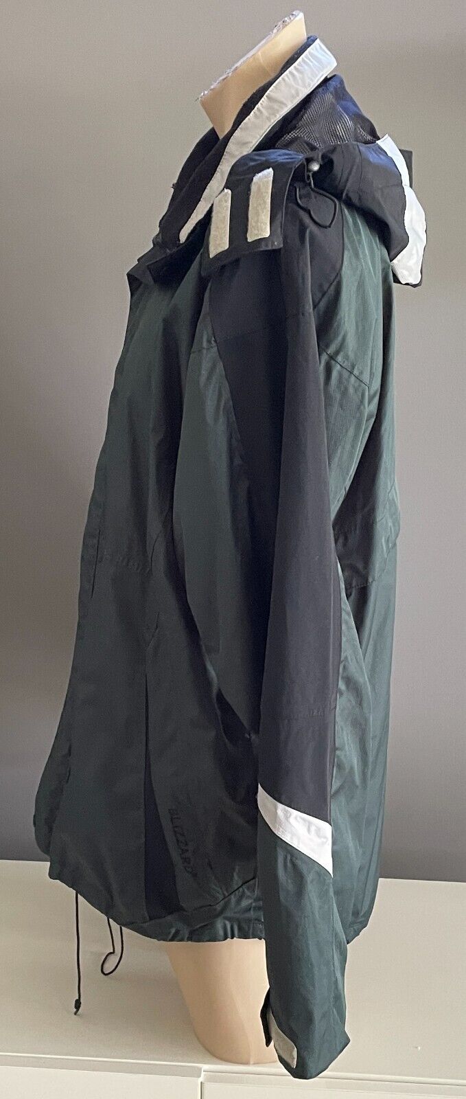 BLIZZARD Green Black Grey Waterproof Windproof Jacket Hood Mens Size XL Outdoors