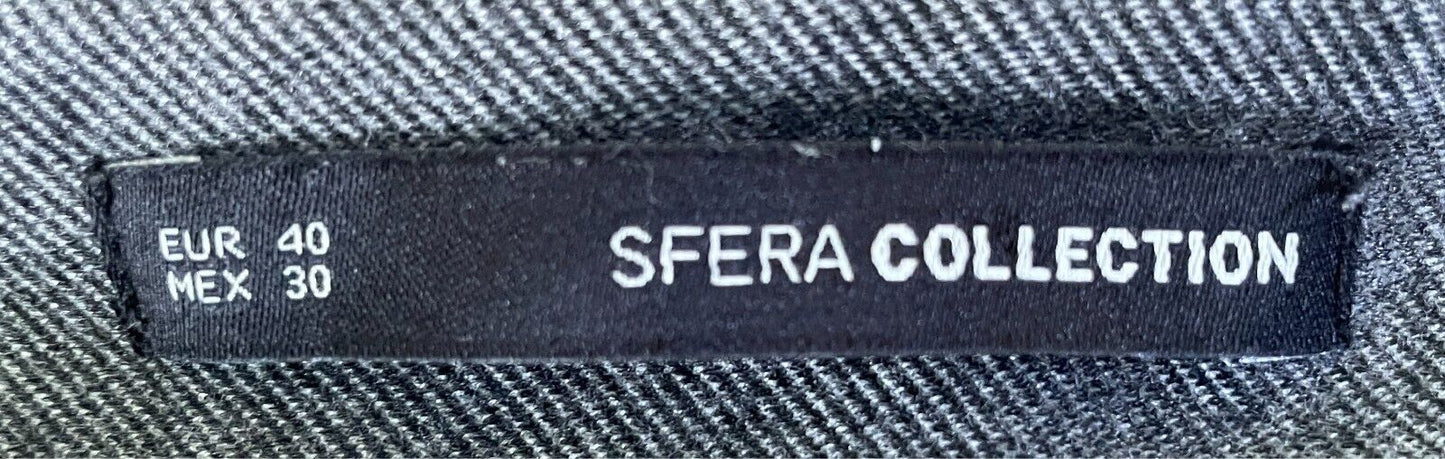 SFERA COLLECTION Grey Stirrup Pants Size EUR 40 AU 10 Stretch Fabric Pockets