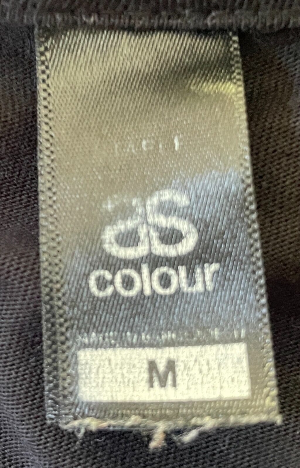 Black T-Shirt With White Graphic Print Short Sleeves Mens Size M Japanese Print