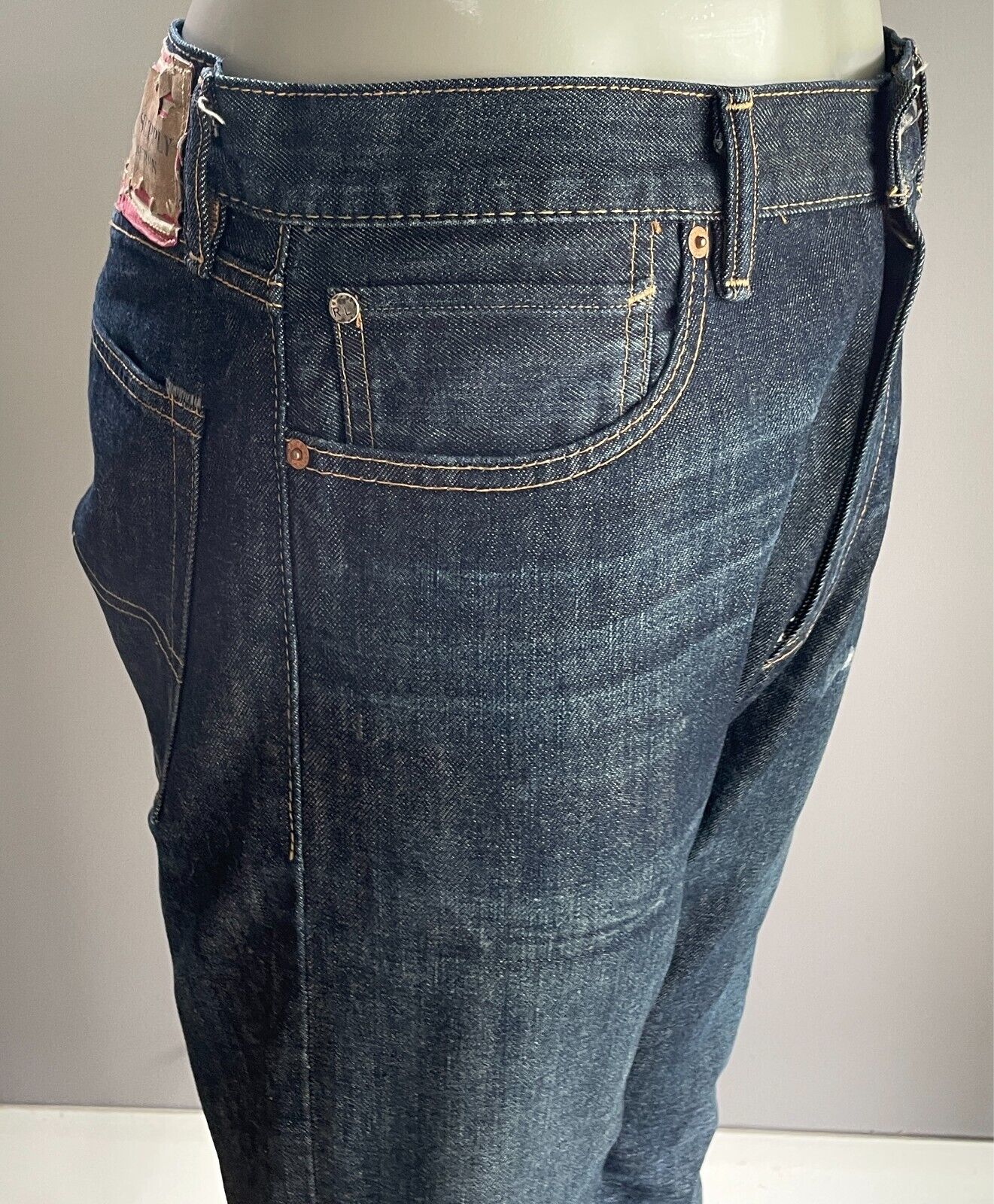 DENIM & SUPPLY Ralph Lauren Dark Denim Jeans Slim Leg Style Mens Size W36/L32