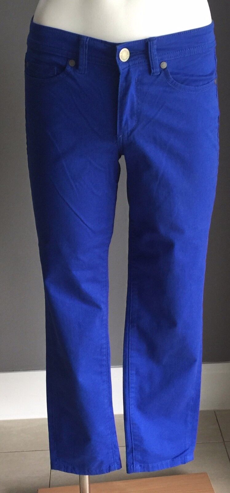 CALVIN KLEIN JEANS Jeans Skinny Crop Cobalt Blue Denim Ladies Size 2 AU 8