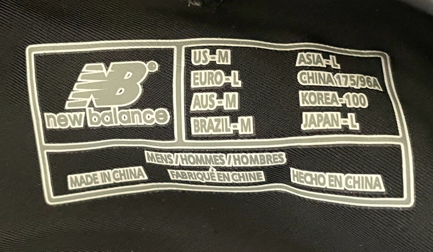 NEW BALANCE T Shirt Black Red Trim Short Sleeve Compression Top Mens Size M NEW