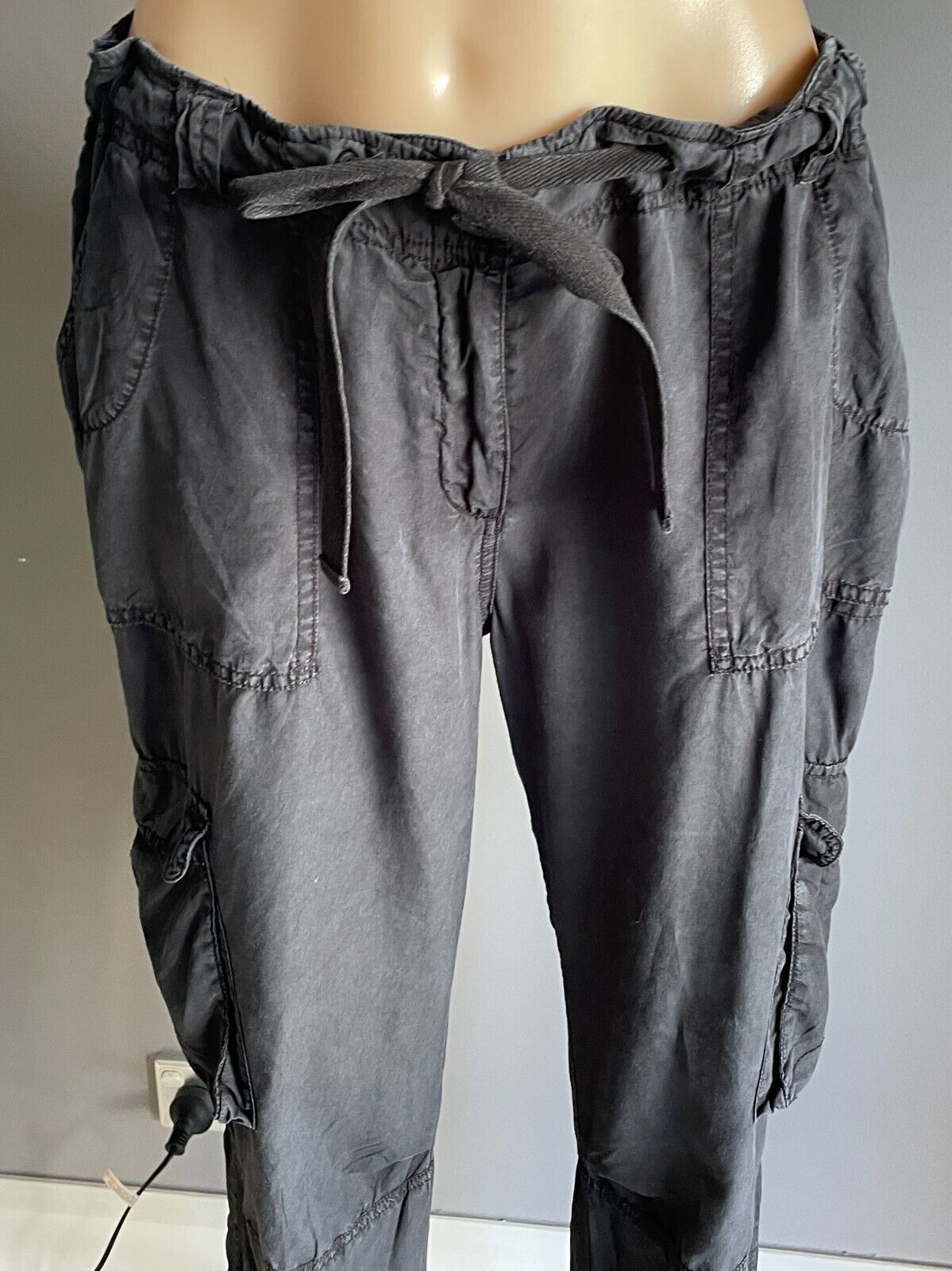COUNTRY ROAD Black Cargo Pants Size 12 Pockets