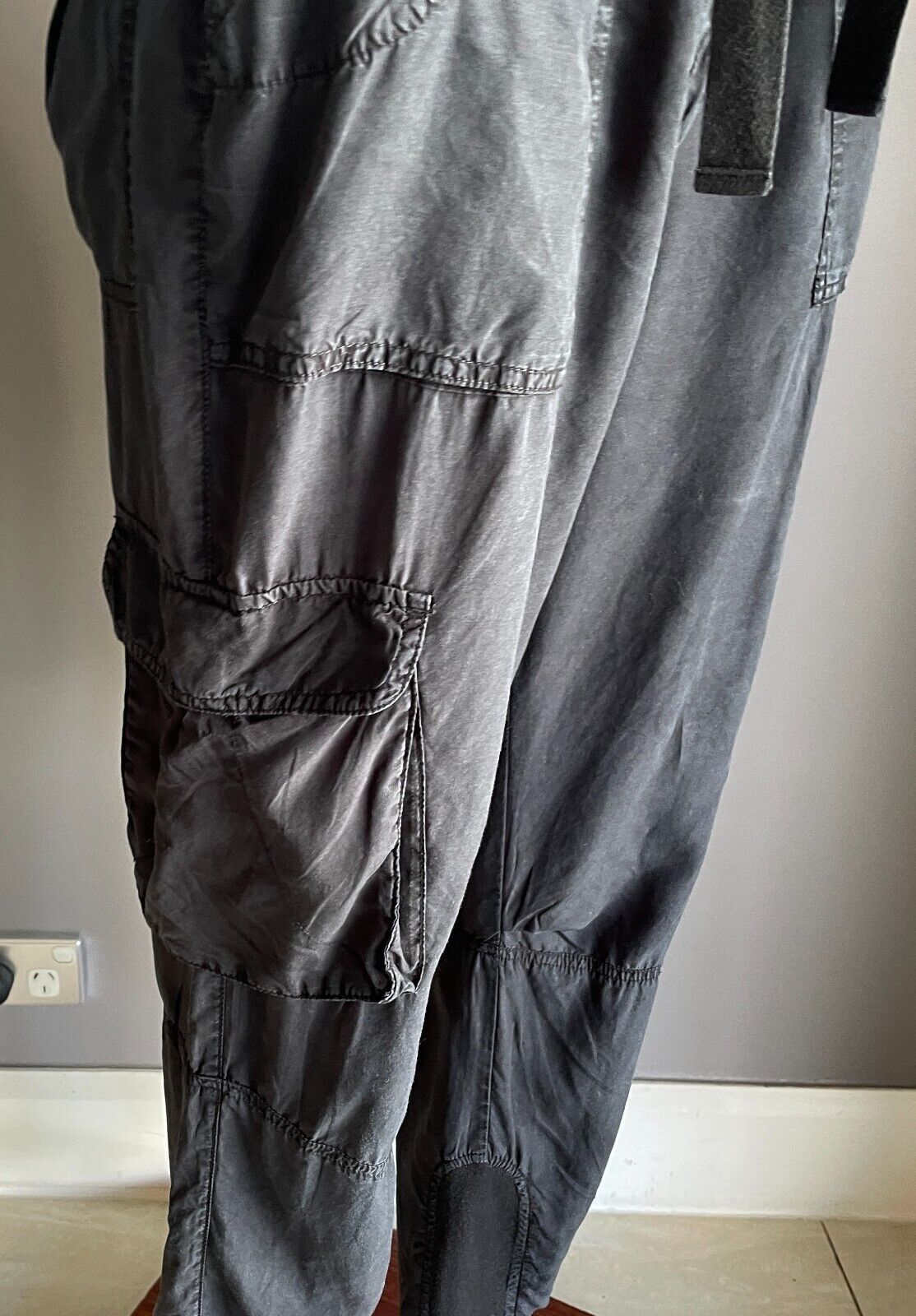 COUNTRY ROAD Black Cargo Pants Size 12 Pockets