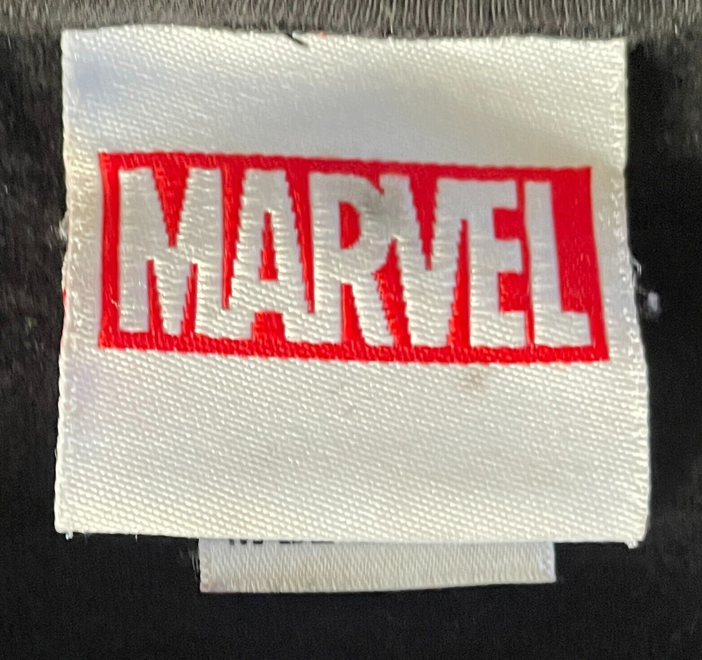 MARVEL Black "Captain America" T-Shirt Short Sleeves Stretch Tee Size L