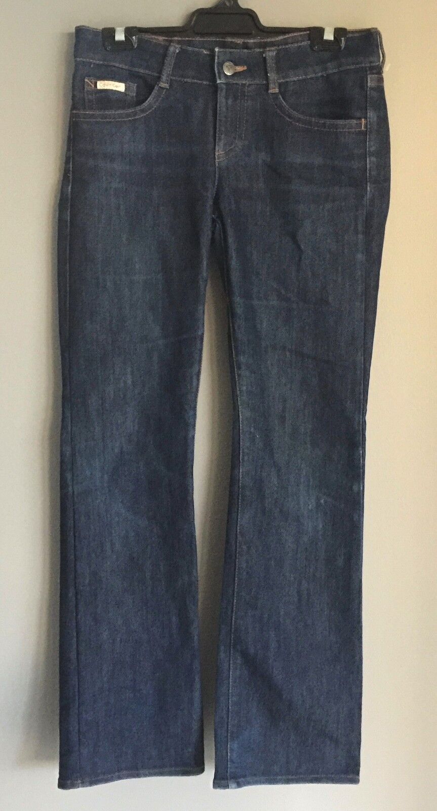 CALVIN KLEIN Jeans Blue Denim Boot Leg Ladies Size W 28 L 32 Style CWA014-488-01