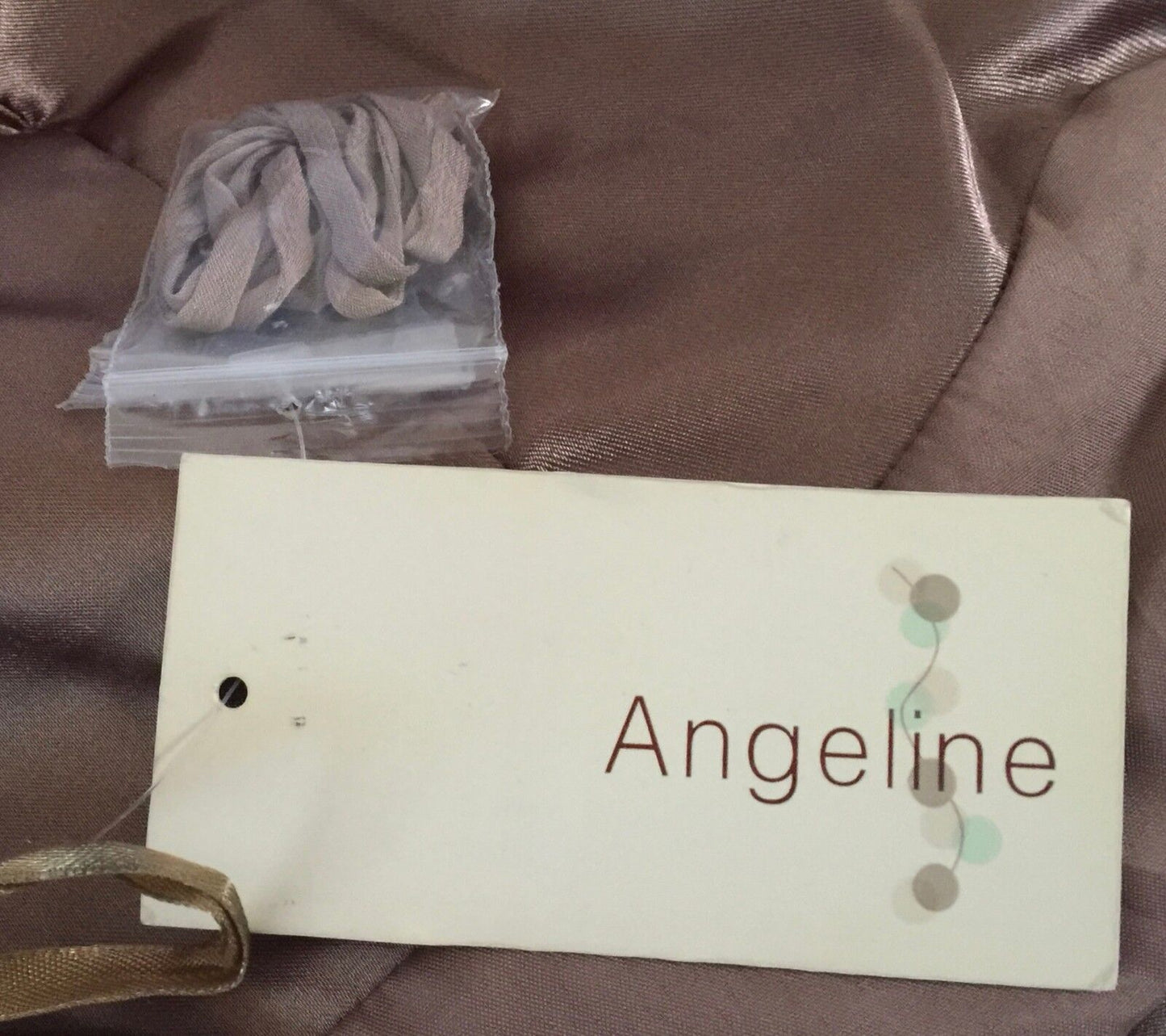 Strapless Dress ANGELINE Mocha Knee Length Empire Waist Dress Size 12 NEW