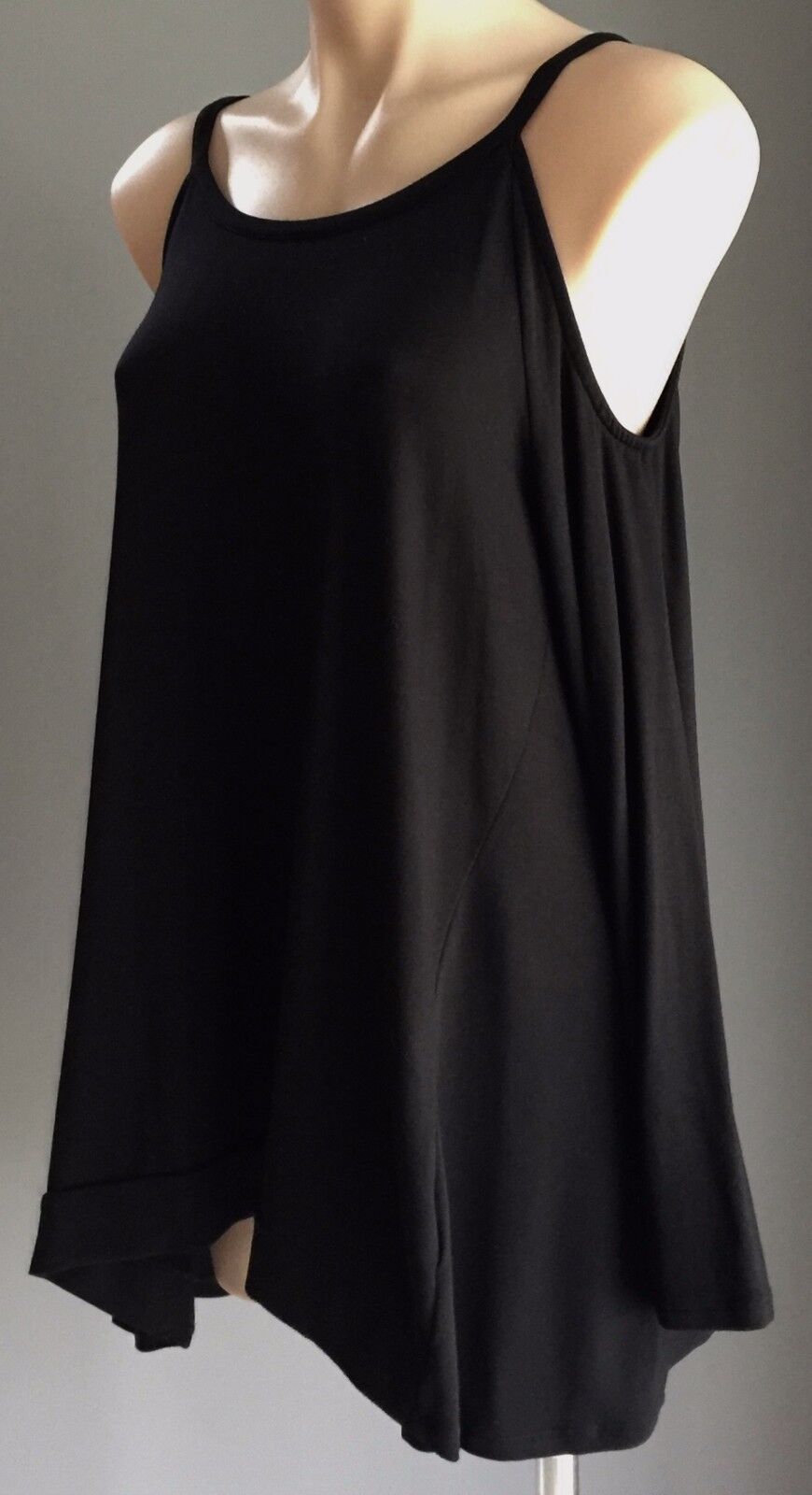 PIPER Top Black Cold Shoulder Long Sleeve Ladies Size M 10 12