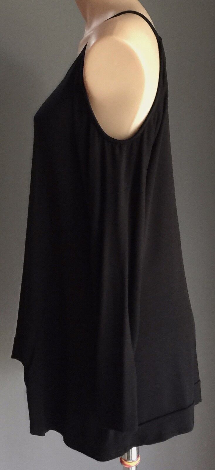PIPER Top Black Cold Shoulder Long Sleeve Ladies Size M 10 12