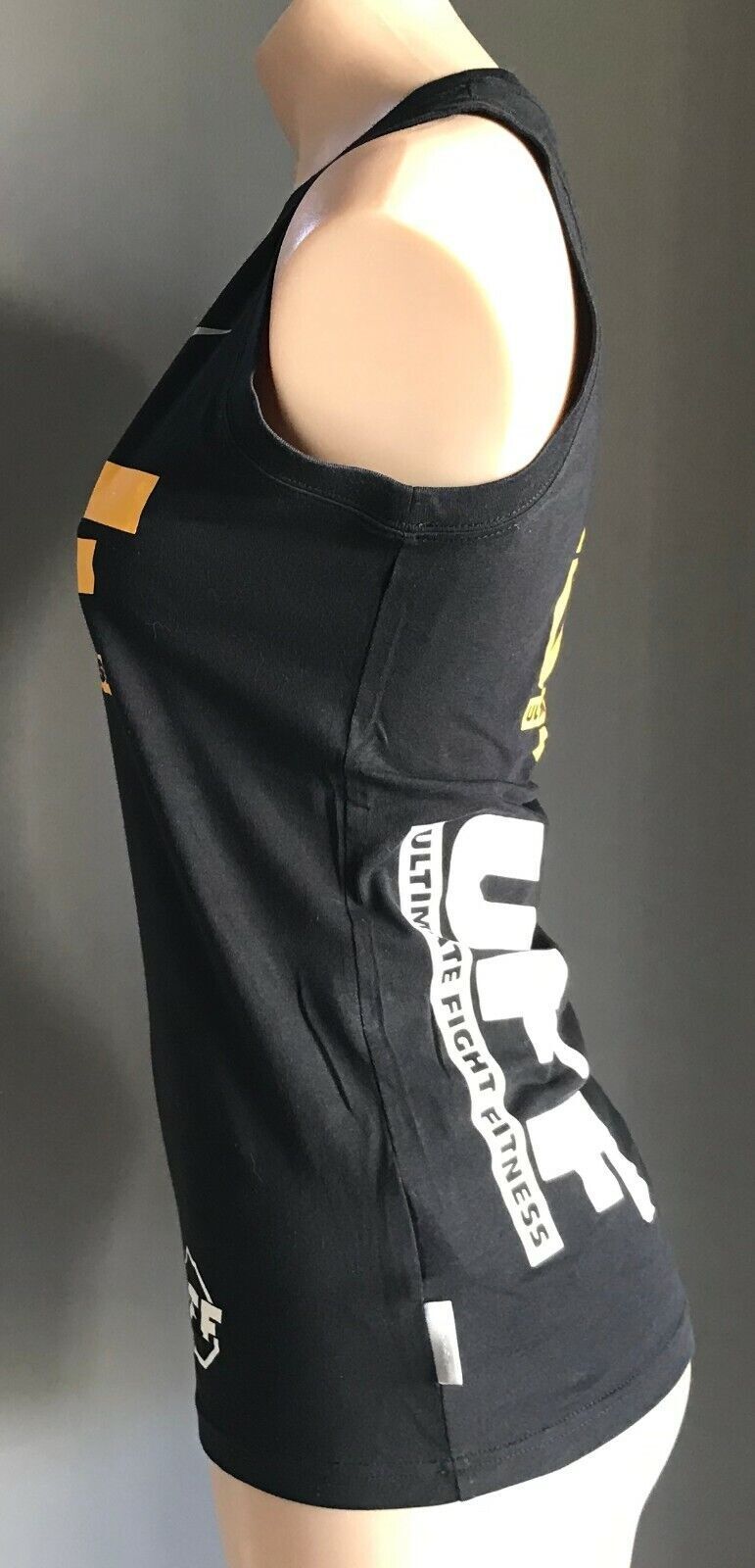 NIKE Black Sleeveless "Ultimate Fight Fitness" Dri Fit Cotton Top Ladies Size S