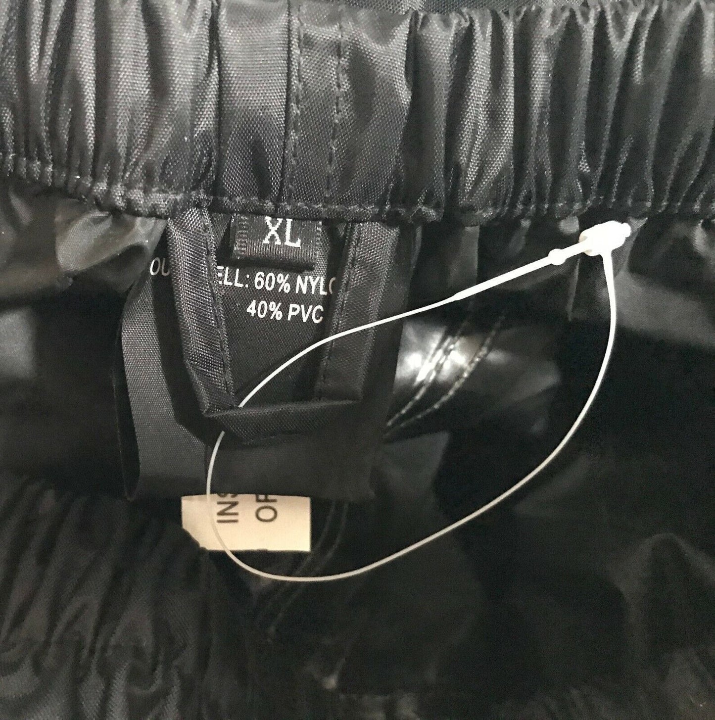 MOTODRY Pants Black Waterproof Rain Moto Motorcycle Riders Mens Size XL NEW