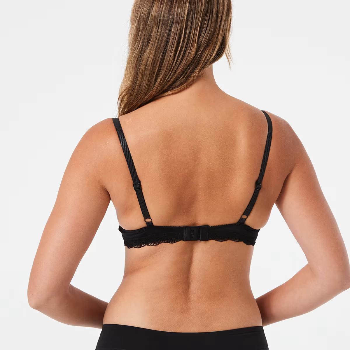 ANKO Black Push Up Bra Size 12B Extra Padding Underwire Adjustable Straps