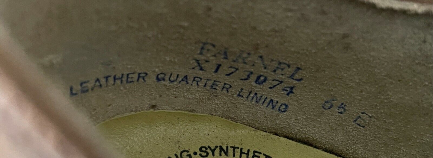 New Vintage HUSH PUPPIES Dress Shoes Lace Up Light Tan Leather Mens Size 6.5E