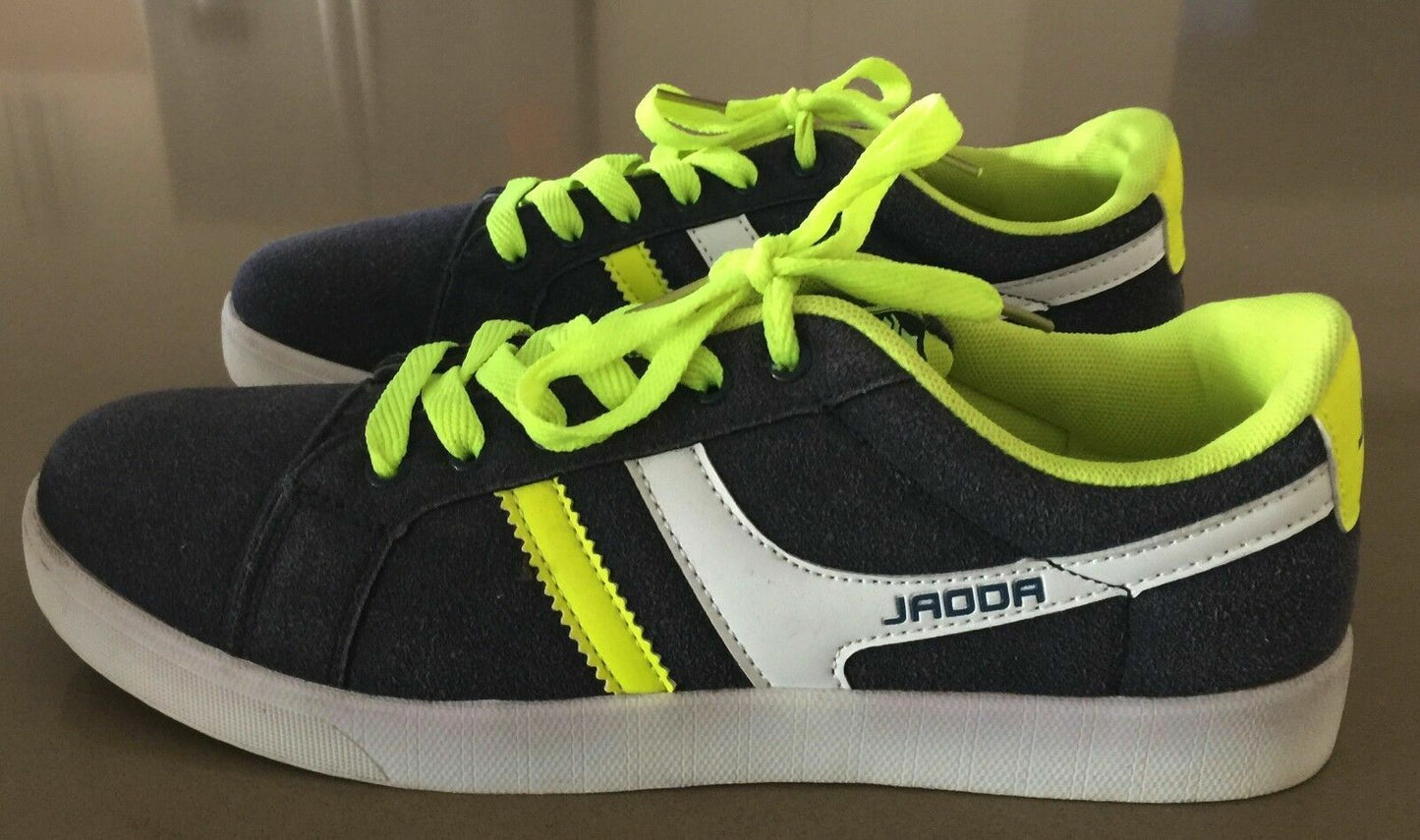 New Mens JADDA Sneakers Lace Up Casual Grey Green White Sports Shoes Size 10.5