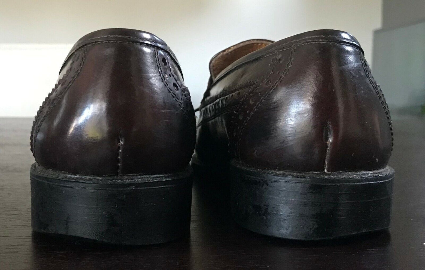 Mens LA VIANINI CALZATURE Shoes Brown Leather Brogue Style Tassel Trim Size 41 8