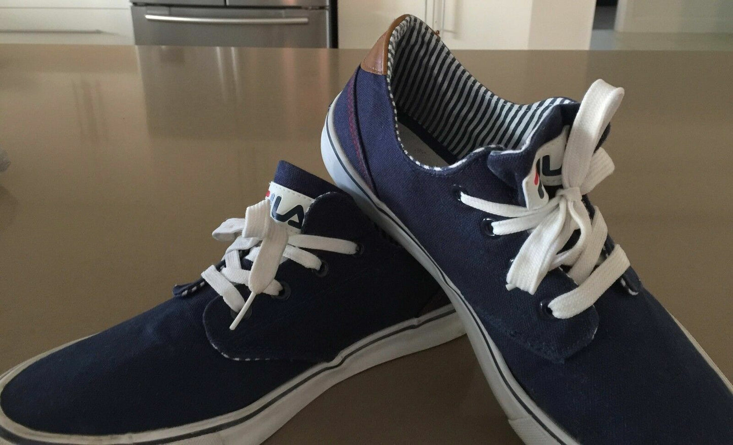 FILA "Farli Walk Plus 4" Casual Shoes Navy & White Mens UK 8 US 9 EU42 Sport New