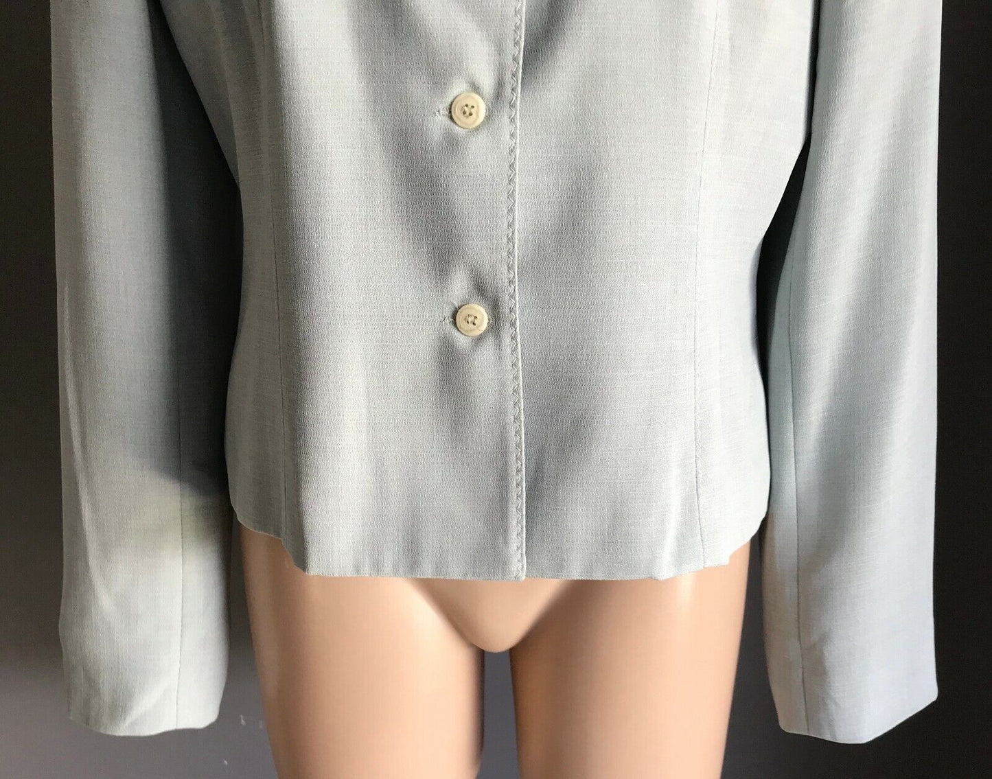 EVENTS Jacket Light Blue Long Sleeve Blazer Ladies Size 16 Beautiful Vintage