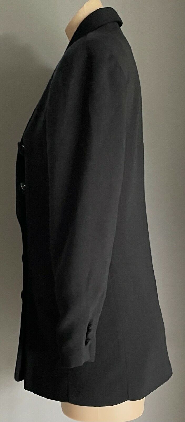 GIORGIO CHIARI Jacket Long Sleeve Black Double Breasted Ladies Size 8 10