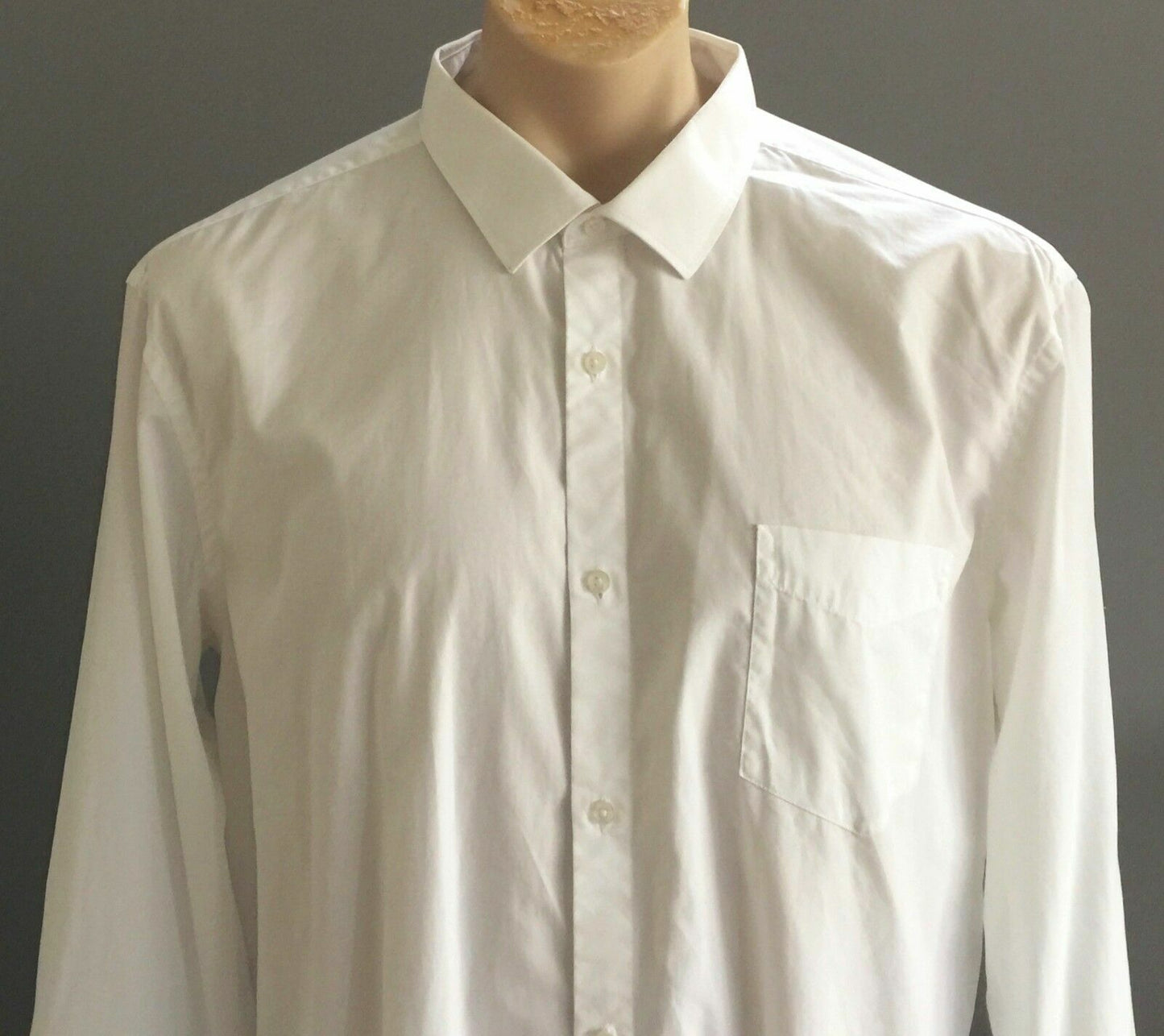 Mens LIMITED EDITIONS White Shirt Long Sleeve Dress Shirt Plus Size XXXL Formal